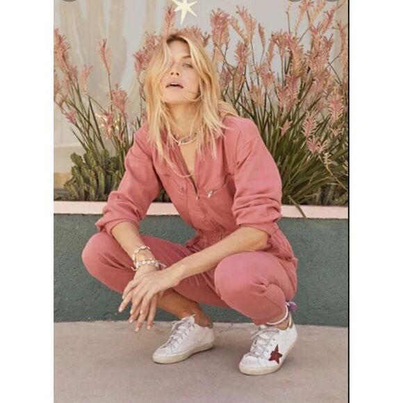 Xirena Jaymes Jumpsuit in Sun Dried Red NWT Size Large - Picture 3 of 9